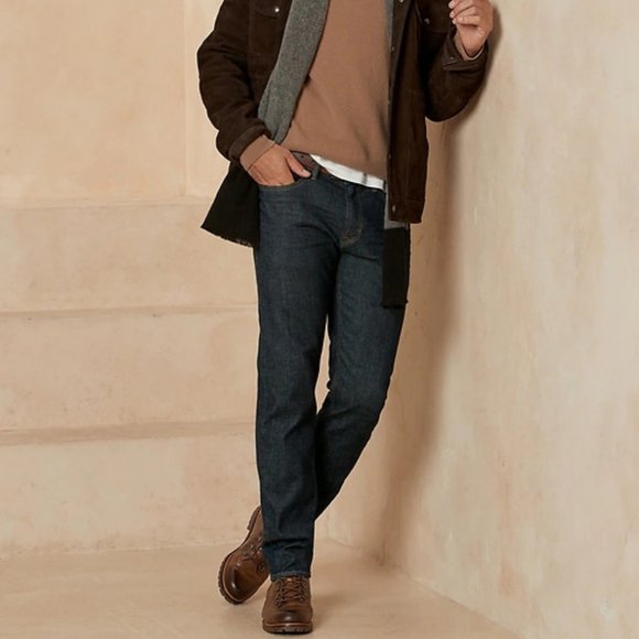 Banana Republic Straight Organic Jean size 31/30 Rinse Dark Wash - Picture 6 of 6